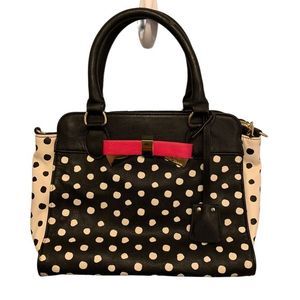 Betsey Johnson Polka Dot Shoulder Bag Purse